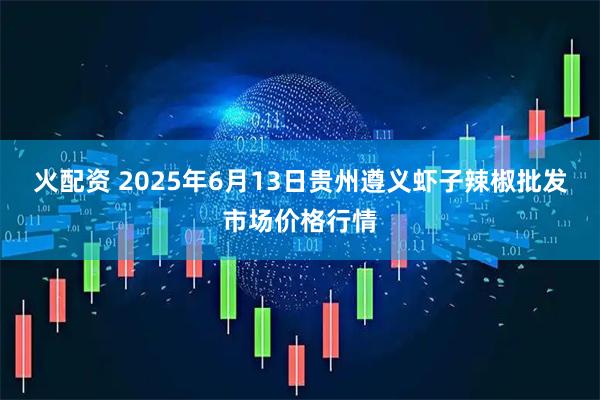 火配资 2025年6月13日贵州遵义虾子辣椒批发市场价格行情